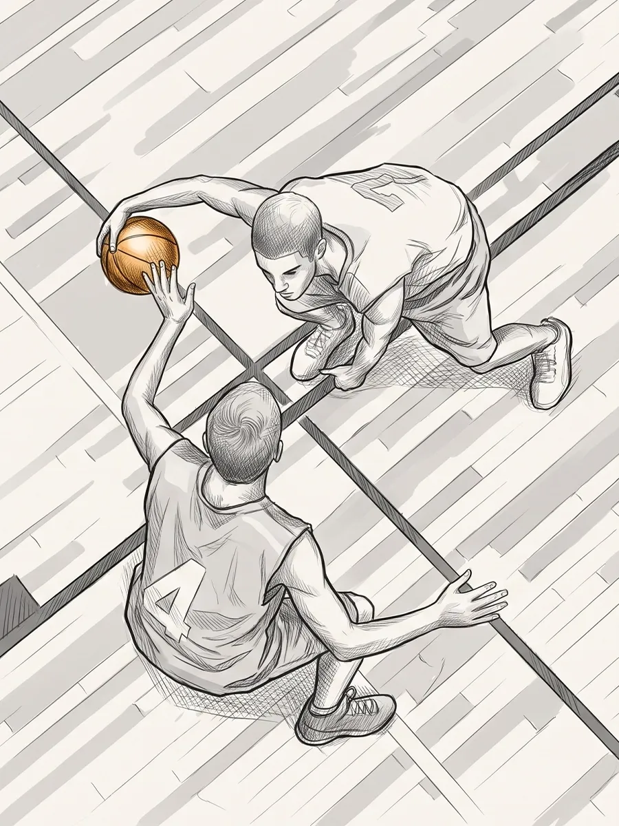 Illustration of a clinician applying athletic strapping tape to support an injured ankle